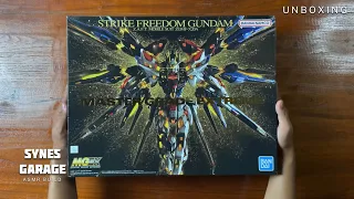 MGEX Strike Freedom | ASMR Unboxing | Master Grade Extreme 1/100 | Mobile Suit Gundam SEED