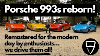 PORSCHE 993s REMASTERED! Modified with modern tech… how do these classic 911s drive?