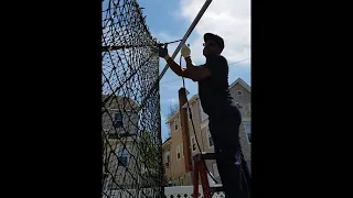 Hanging a Batting Cage