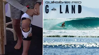 John John Florence Shows Up With Knee Brace?! GOES EXCELLENT! Quiksilver Pro G-Land