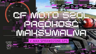 [38] CF MOTO 520 prędkość maksymalna 💨 vmax po odblokowaniu, sprawdzenie GPS v-max speed quad 500