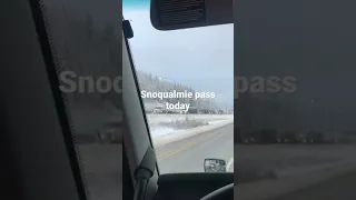 Snoqualmie pass today!!Chains required? Ha ha!