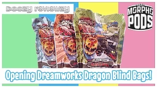 Opening Nabi Dreamworks How to Train Your Dragon 2 Morpho Head, Wing, and Tail Blind Bags