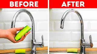 EASY-PEASY CLEANING HACKS || 5-Minute Tricks to Make Your Kitchen Glow!