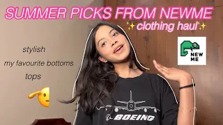 My Summer Picks from NEWME | *Clothing Haul* | Dia Gautam #newme #clothinghaul #NEWMEHAUL