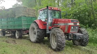 Case magnum 7230 pure sound tractor in mud