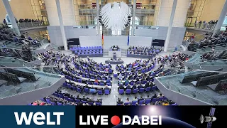 BUNDESTAG: Abstimmung über 200-Milliarden-"Abwehrschirm" in Energiekrise | WELT Live dabei