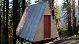 Affordable DIY A Frame Cabin Build