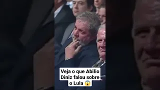 empresário Abílio Diniz falando sobre o ex presidente Lula 😱