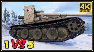 Grille 15 - 9 Kills - 1 VS 5 - World of Tanks Gameplay - 4K Video