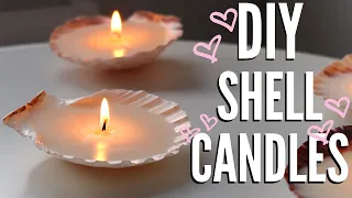 DIY SHELL CANDLES | *super pretty & cheap* | Alice Hope