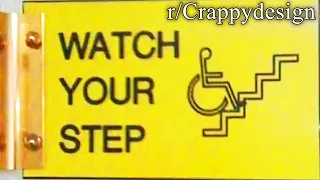 r/Crappydesign | wheelchair up stairs?