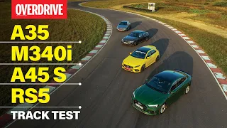 Mercedes-AMG A35 & A45 S, BMW M340i, Audi RS5: Track test at MMRT | OVERDRIVE