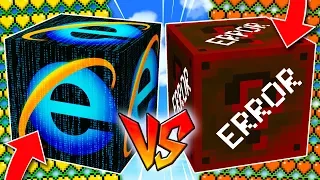 ¡BATALLA de LUCKY BLOCKS INTERNET vs LUCKY BLOCKS ERROR! 😱💥 LUCKY BLOCKS MINECRAFT MOD