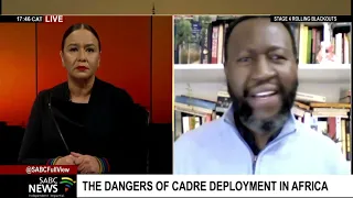 Discussion on the dangers of cadre deployment in Africa with Professor William Gumede