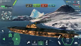 Battle of warships USS Hornet power !