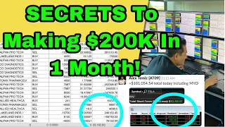 SECRETS To Making $200,000 In 1 MONTH Day Trading