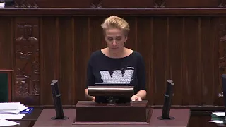 Joanna Scheuring Wielgus - wystąpienie z 10 stycznia 2018 r.