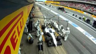 Williams F1 2014 Spanish Grand Prix pit-stop