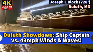 ⚓️Duluth Showdown: Ship Captain vs. 43mph Winds & Waves!