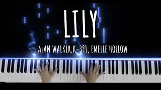 Lily - Alan Walker, K-391, Emelie Hollow (Full Piano Tutorial) #alanwalkermusic