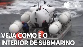 Veja como é o interior de submarino que desapareceu