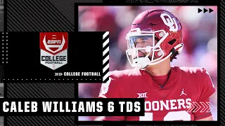 Caleb Williams throws 6 TDs in Oklahoma’s blowout win vs. Texas Tech