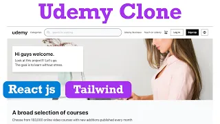 Let's build UDEMY Clone with REACT.JS and TAILWIND CSS. 2023 (FOR BEGINNERS)