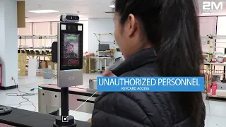 2MGST-3 Face Recognition and Thermal Detection Access Control Swing Turnstile