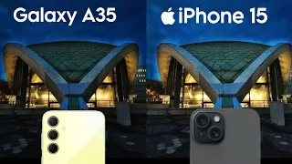 Samsung Galaxy A35 vs iPhone 15 Camera Test Comparison