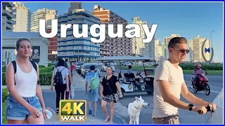 【4K】WALK by BRAVA beach Punta del Este URUGUAY travel vlog