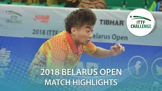 Zhao Zihao vs Lubomir Pistej | 2018 ITTF Challenge Belarus Open Highlights (1/2)