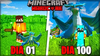 SOBREVIVI 100 DIAS EM UM MUNDO DE DRAGÕES NO MINECRAFT HARDCORE