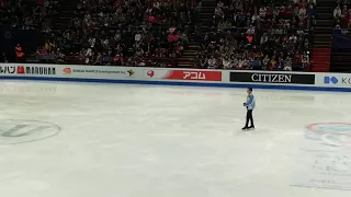 ALEXEI BYCHENKO WARM-UP BEFORE FS - WORLD FIGURE SKATING CHAMPIONSHIPS MILAN 2018 - MEN FREE