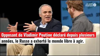 Guerre en Ukraine : Kasparov, ex champion du monde d’échecs russe, veut une réaction du monde libre