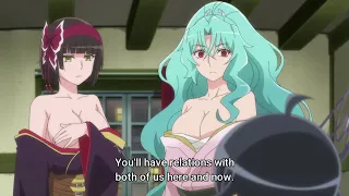 Mio & Tomoe Undressed in Front of Their Master |  TSUKIMICHI Moonlit Fantasy EP9 ENG SUB