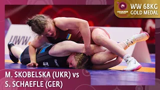 Gold Medal • WW 68Kg • Manola SKOBELSKA (UKR) vs. Sophia SCHAEFLE (GER)