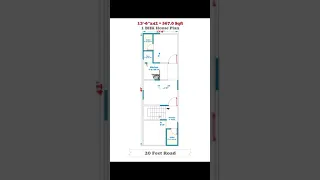 13.5*42 House Plan || 13.5*42 House Plan with Car Parking