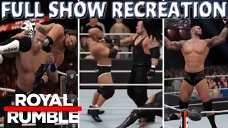 WWE 2K17 RECREATION: ROYAL RUMBLE 2017 FULL SHOW HIGHLIGHTS