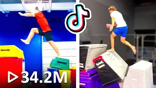 Testing Viral TikTok Trampoline Park Challenges!