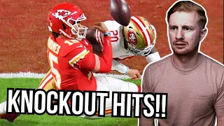 British Reaction To NFL CRAZIEST KNOCKOUT HITS (But They Get Increasingly Worse!!)