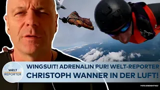 WINGSUIT: Ausgleich vom Reporter-Leben in Moskau! WELT-Reporter Chistoph Wanner in der Luft!