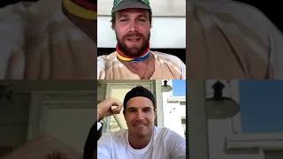 Stephen Amell IG Live Chat with Robbie Amell_Code 8 Movie