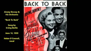 Jimmy Dorsey & His Orchestra "Back To Back" 1939, Irving Berlin song,  Decca 2554 film Second Fiddle