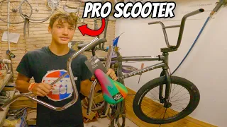 Alex de 13 años monta su primera BMX (PRO Scooter)