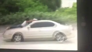 Yet another man caught on camera on hood of car on I-95