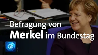 Bundeskanzlerin Merkel in der Regierungsbefragung im Bundestag