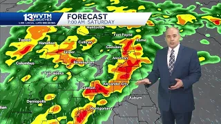 Strong storms, heavy rain, flash flooding in Alabama's forecast Saturday, cooler for Sunday