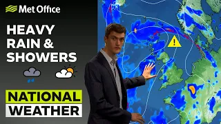 18/06/23 - Heavy rain and showers – Evening Weather Forecast UK – Met Office Weather