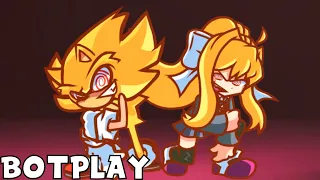 FNF: SONIC and MONIKA sings Phantasm (Chaos Nightmare) Dual Mix [BOTPLAY] █ Friday Night Funkin' █